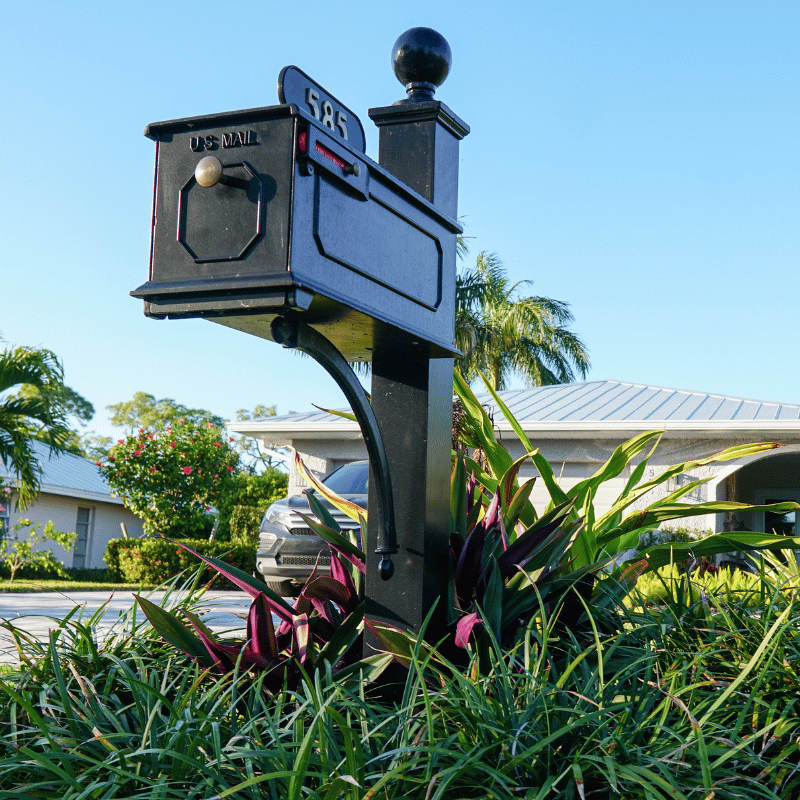 Mailbox planting Small planting in Naples by Executive Lawn Care